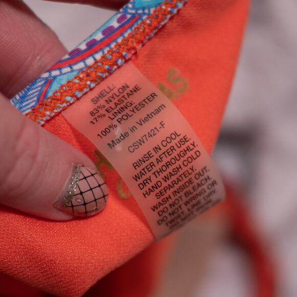 Johnny Was Drew Twist One Piece Swimsuit Halter Paisley Modest SZ XS - Picture 6 of 7